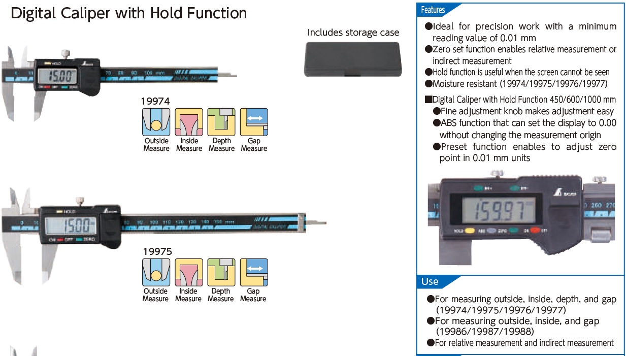 Ichiban Precision Sdn Bhd Shinwa Shinwa Digital Vernier Caliper